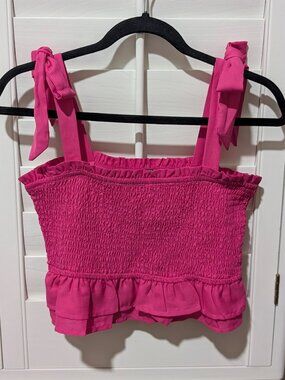 Pink Smocked Crop Top | Cute Summer Top